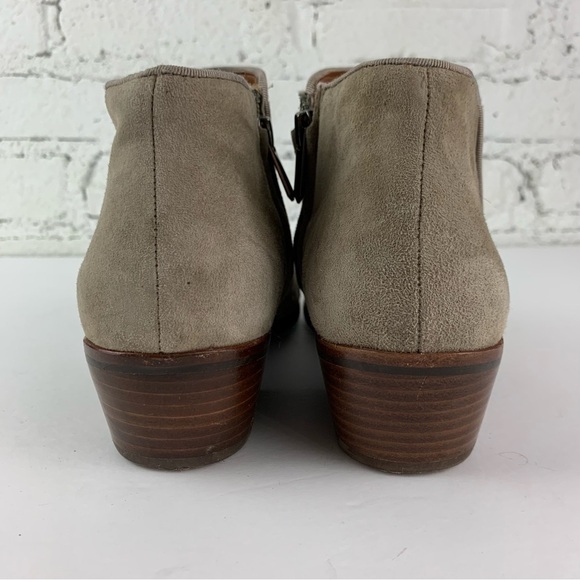 Sam Edelman Petty Grey Suede Booties 9.5 - Picture 6 of 13